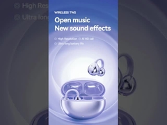 Befreie deine Ohren, spüre den Klang  offene Kopfhörer, Harmonie der Musik und Bewusstsein.