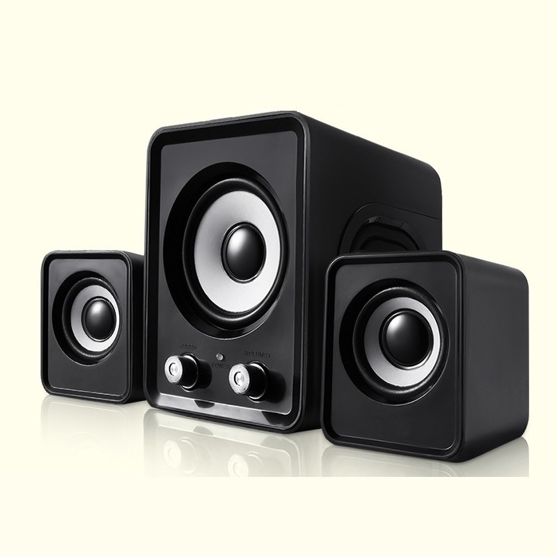 Verdrahtete Computer-Sprecher USB 2,1 Sprecher-Stereozwei Satelliten mit Subwoofer für den PC verfügbar in den mehrfachen Farben