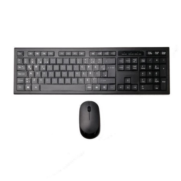 Drahtloses Tastatur-und Mäusekombiniertes dünnes lebensgroßes stilles kombiniertes 2.4GHz mit USB-Nano-Empfänger für Laptop, PC