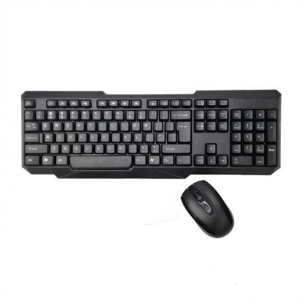 Kabelloses Tastatur-Set, 2,4 G USB-Tastatur für Laptop oder Computer – Tastatur in voller Größe mit Ziffernblock