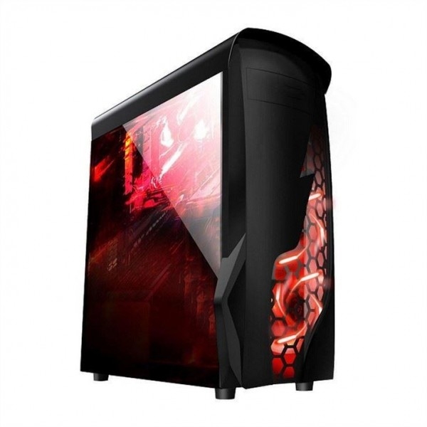 ETEK Airflow ATX Mittelturm mit hohler und transparenter Vorderseite