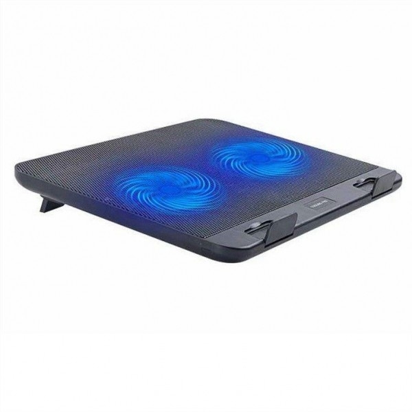 ETEK - Zwei Ventilatoren Schlanke und kleine Winkel Neigung Quantum Laptop Kühlschachtel Pad für 15,6 Zoll Bildschirm
