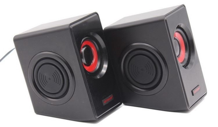 100 Hz-18 kHz Desktop-Digital-Multimedia-Lautsprecher 2.0 mit USB-Lautsprecher 3,5 mm