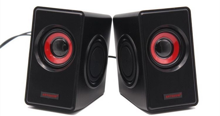 100 Hz-18 kHz Desktop-Digital-Multimedia-Lautsprecher 2.0 mit USB-Lautsprecher 3,5 mm