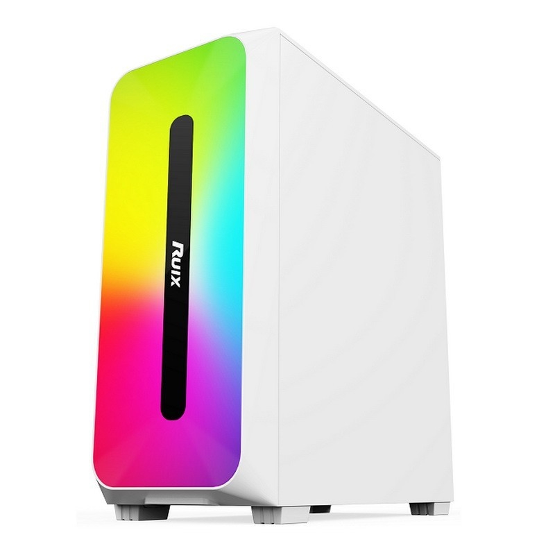 Micro-ATX-/ATX-/ITX-GEHÄUSE Dazzle ARGB-Effekt-Frontplatten-Untermontage-Netzteil, erhältlich in Schwarz und Weiß