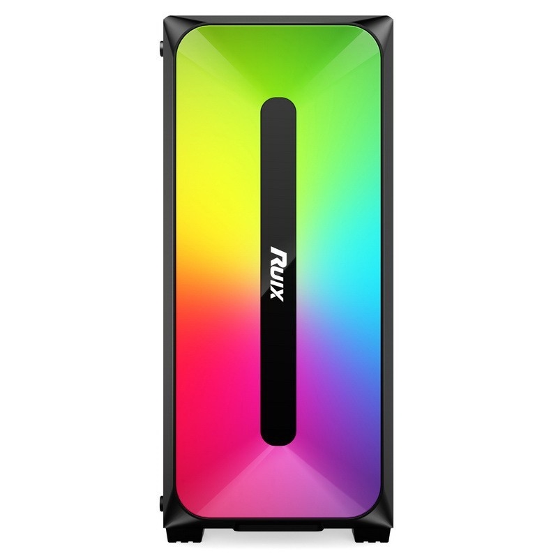Micro-ATX-/ATX-/ITX-GEHÄUSE Dazzle ARGB-Effekt-Frontplatten-Untermontage-Netzteil, erhältlich in Schwarz und Weiß