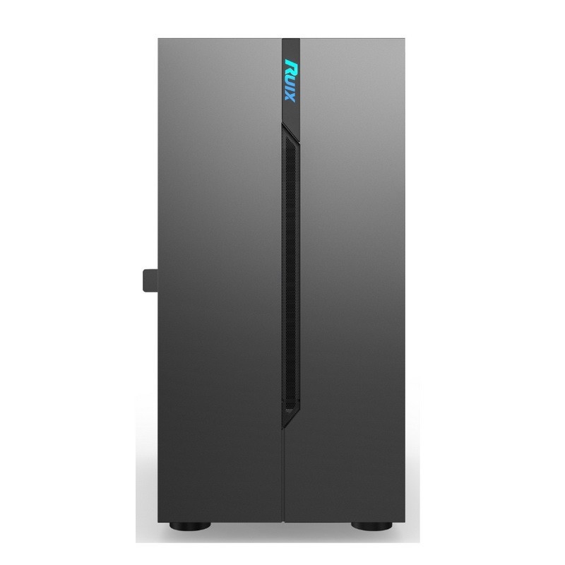ETEK Computergehäuse - öffnbares linkes Panel Stromversorgung Unteren Befestigungsbereich Einbaufäher RGB Einfaches und großzügiges Panel