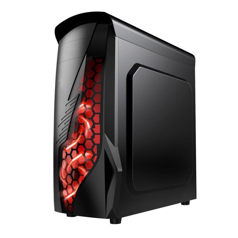 ETEK Airflow ATX Mittelturm mit hohler und transparenter Vorderseite