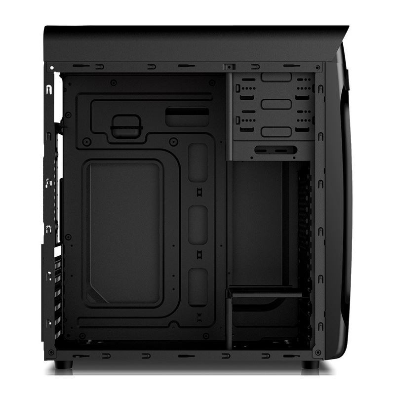 ETEK Airflow ATX Mittelturm mit hohler und transparenter Vorderseite