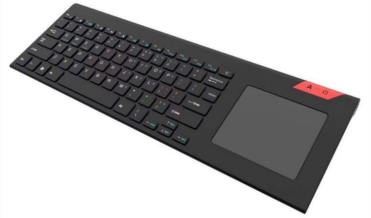 steuern drahtlose Tastatur 2.4G mit Touch Pad mit einfachen Medien feste rostfreie ultra kompakte Tastatur der natürlichen Größe für PC-Fernsehen
