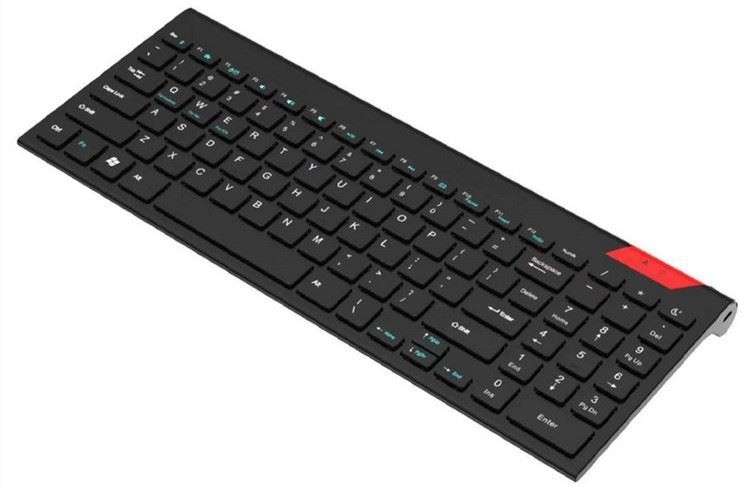 steuern drahtlose Tastatur 2.4G mit Touch Pad mit einfachen Medien feste rostfreie ultra kompakte Tastatur der natürlichen Größe für PC-Fernsehen