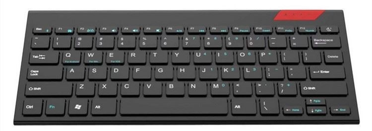 steuern drahtlose Tastatur 2.4G mit Touch Pad mit einfachen Medien feste rostfreie ultra kompakte Tastatur der natürlichen Größe für PC-Fernsehen