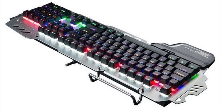 Drahtgebundene Gaming-Mechanische Tastatur mit Haltfläche für Mobiltelefone und Handgelenkspfanne extrem schnelle grüne Welle
