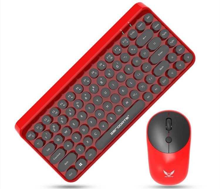 Schreibmaschinen-Tastatur drahtlose Tastatur-kombinierte Mini Portables 84-Key und Maus 3D kompatibel mit PC Androids Windows Tablet