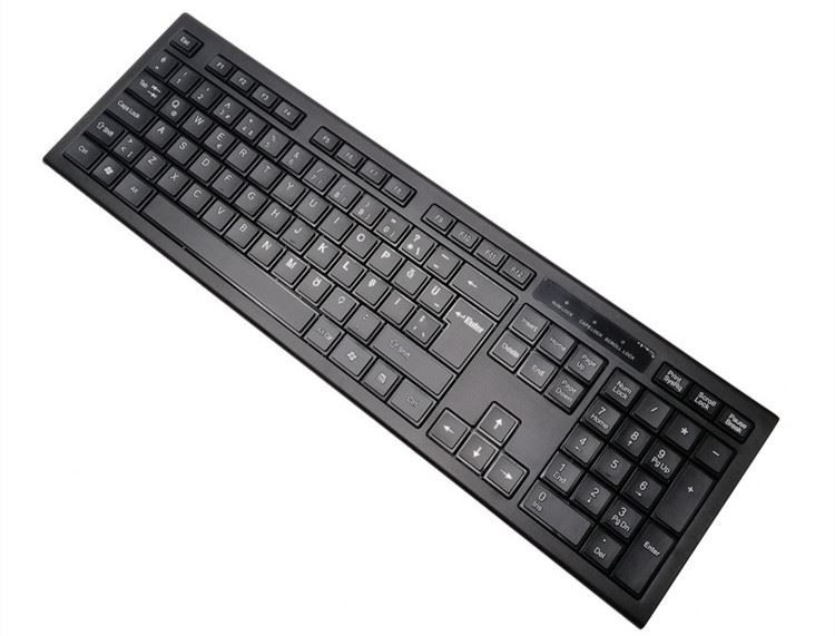 Drahtloses Tastatur-und Mäusekombiniertes dünnes lebensgroßes stilles kombiniertes 2.4GHz mit USB-Nano-Empfänger für Laptop, PC