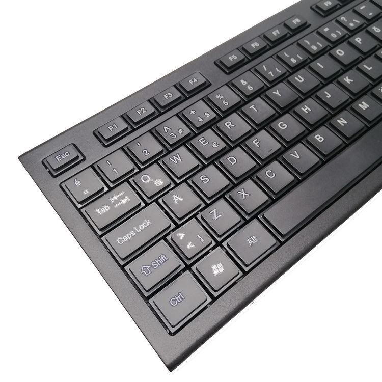 Drahtloses Tastatur-und Mäusekombiniertes dünnes lebensgroßes stilles kombiniertes 2.4GHz mit USB-Nano-Empfänger für Laptop, PC