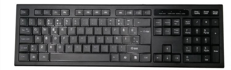 Drahtloses Tastatur-und Mäusekombiniertes dünnes lebensgroßes stilles kombiniertes 2.4GHz mit USB-Nano-Empfänger für Laptop, PC