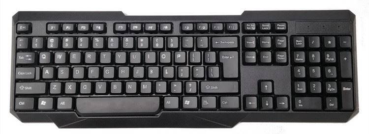 Kabelloses Tastatur-Set, 2,4 G USB-Tastatur für Laptop oder Computer – Tastatur in voller Größe mit Ziffernblock