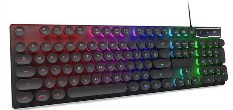 Kundenspezifische Hintergrundbeleuchtung verdrahtete Computer-Tastatur und Maus für Spiel-Schreibmaschine