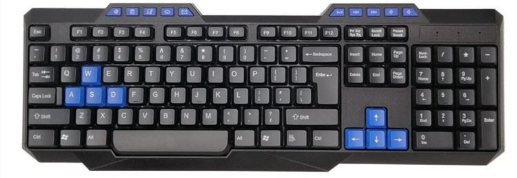 Färbten wasserdichter mechanischer dünner Radioapparat verdrahtete Computer-Tastatur und Maus Tasten MA699R1
