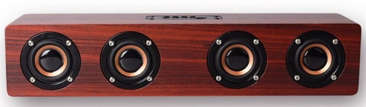 4000 mah Holz Bluetooth Wireless HIFI Lautsprecher Tragbare Musik SoundBar AUX Freisprecheinrichtung für TV