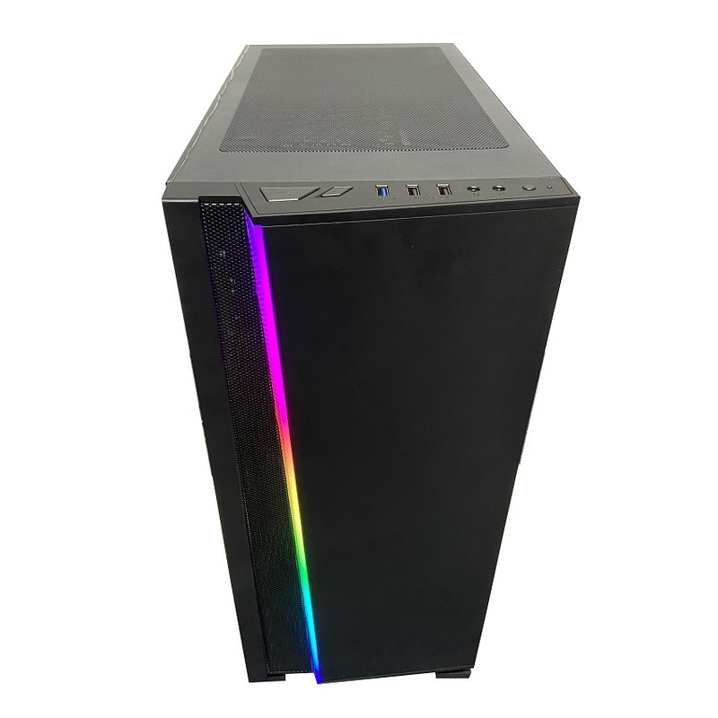 Heizkörper ATX ITX-Computer-Kabinett RGB-Zeit-Tunnel-voller Turm Glas-PC Rechtssachen-36cm
