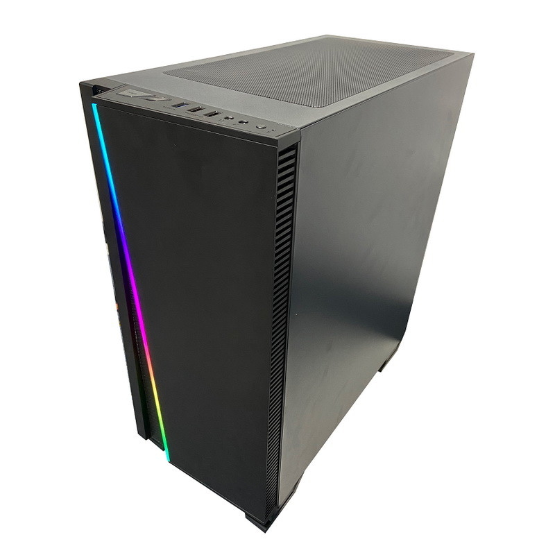 Heizkörper ATX ITX-Computer-Kabinett RGB-Zeit-Tunnel-voller Turm Glas-PC Rechtssachen-36cm