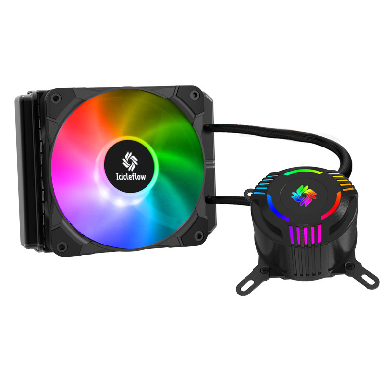 120mm RGB CPU-Computer-Kasten-Kühlvorrichtungs-Heizkörper-wasserundurchlässige hohe Fluss-Pumpe für AMD/Intel CPU