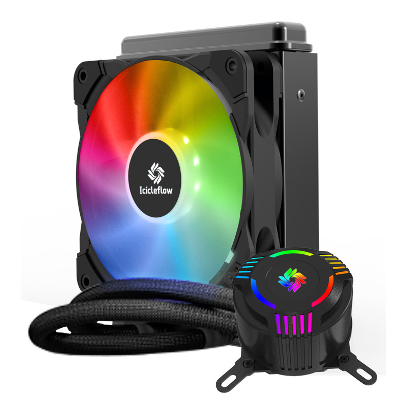 120mm RGB CPU-Computer-Kasten-Kühlvorrichtungs-Heizkörper-wasserundurchlässige hohe Fluss-Pumpe für AMD/Intel CPU