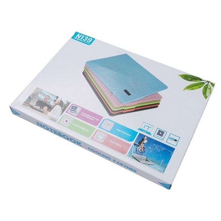 ETEK Laptop Kühlpad - OEM 2 Lüfter Notebook-Kühler Ständer Laptop Luftkühler Pad 4W Fünf Farben verfügbar