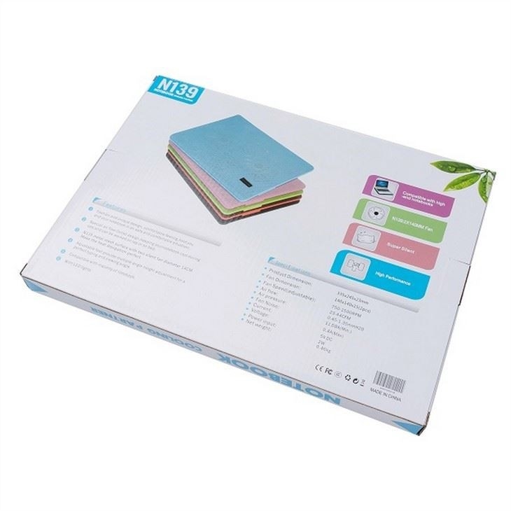 ETEK Laptop Kühlpad - OEM 2 Lüfter Notebook-Kühler Ständer Laptop Luftkühler Pad 4W Fünf Farben verfügbar