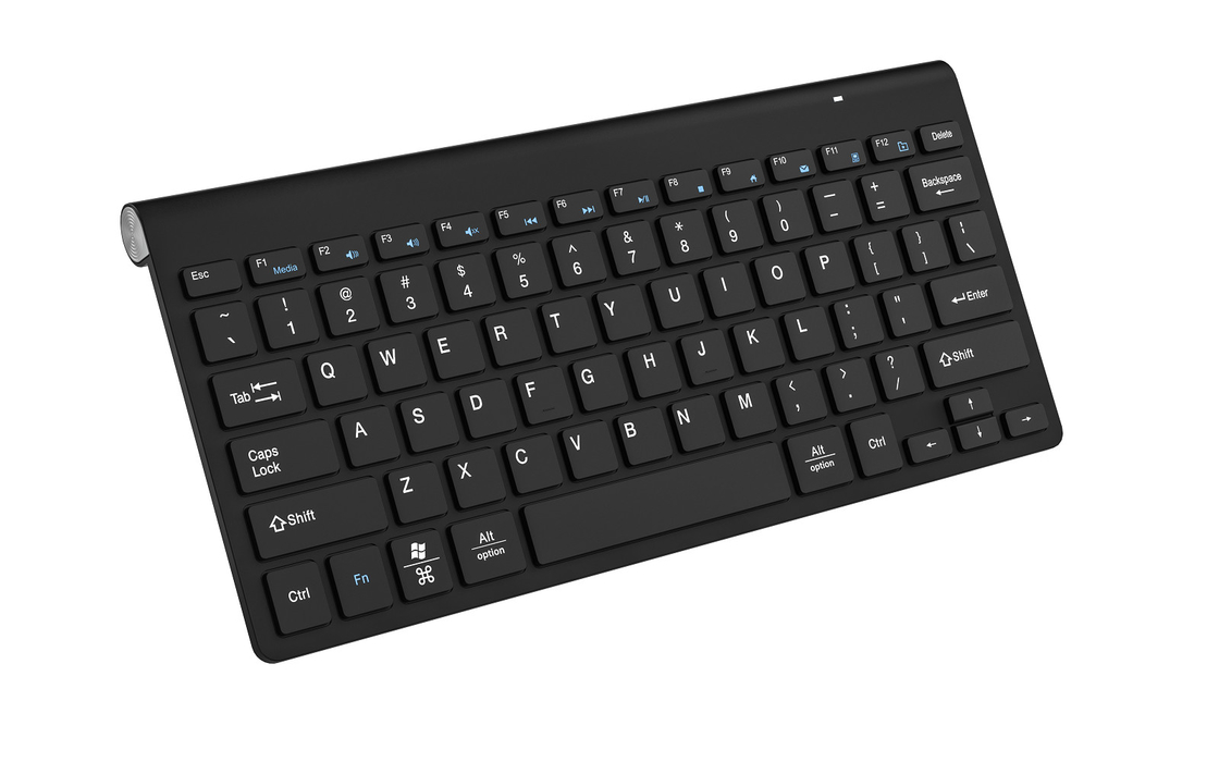 Wireless 2.4G All Black Tastatur und Maus Set Einfacher Stil für Büro zu Hause