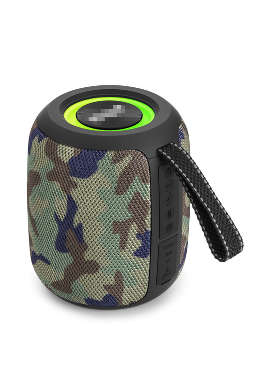 Portable 10W Hi-Fi Running Marquee Radio Bluetooth-Lautsprecher mit Lichtern, geeignet für die Kombination mit einem Fernseher oder Projektor, um qualitativ hochwertige Heim-Audio- und Video-Zeit zu genießen