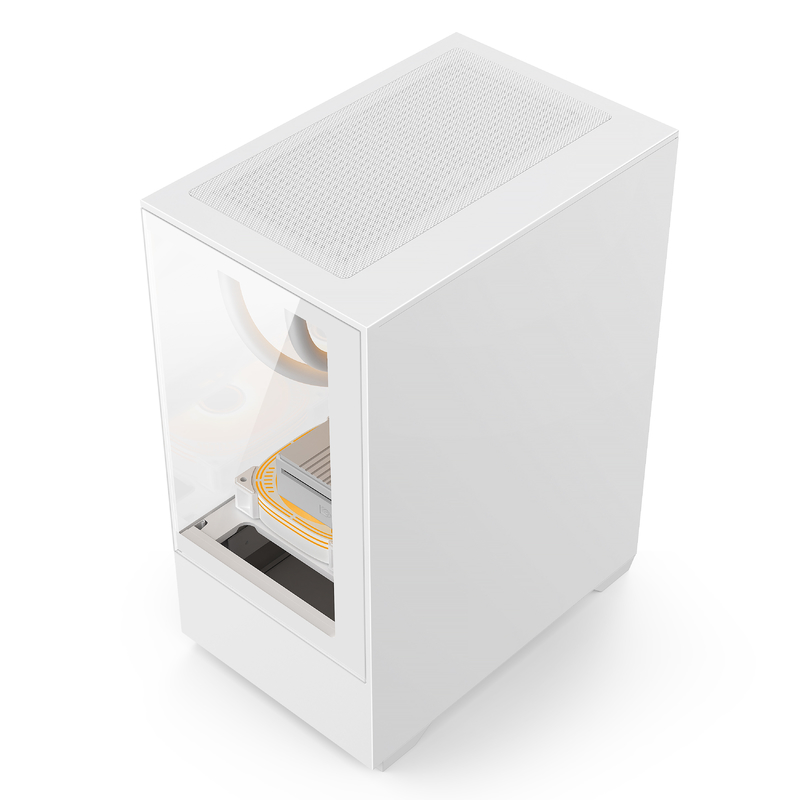 Micro-ATX ITX PC Gaming Case 1 HDD Bay 1 SSD Drive Bay Beide schwarz-weiß