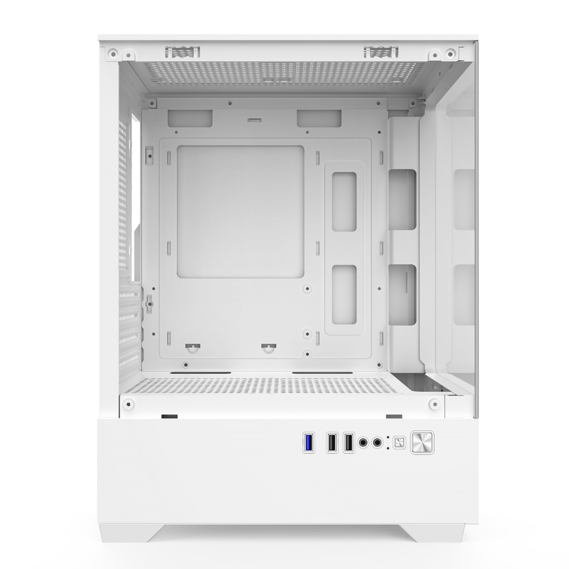 Micro-ATX ITX PC Gaming Case 1 HDD Bay 1 SSD Drive Bay Beide schwarz-weiß