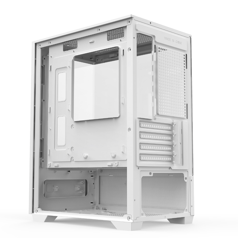 Micro-ATX ITX PC Gaming Case 1 HDD Bay 1 SSD Drive Bay Beide schwarz-weiß