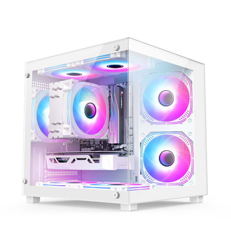 Micro-ATX/ITX PC Case Awesome Heat Dissipation unterstützt viele verschiedene Hardware-Setups für Profis
