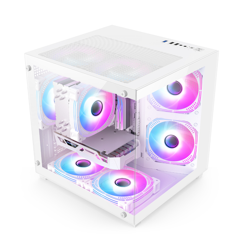 Micro-ATX/ITX PC Case Awesome Heat Dissipation unterstützt viele verschiedene Hardware-Setups für Profis
