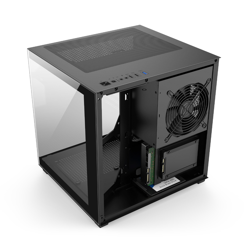 Micro-ATX/ITX PC Case Awesome Heat Dissipation unterstützt viele verschiedene Hardware-Setups für Profis