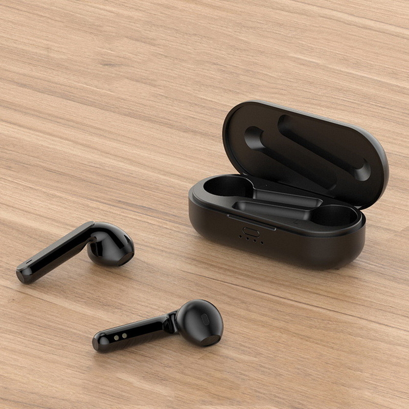 ETEK drahtlose Ohrhörer, Bluetooth mit Mikrofon, Half-In-Ear-Design, Geräuschreduktion für klare Anrufe, Deep Bass, wasserdicht