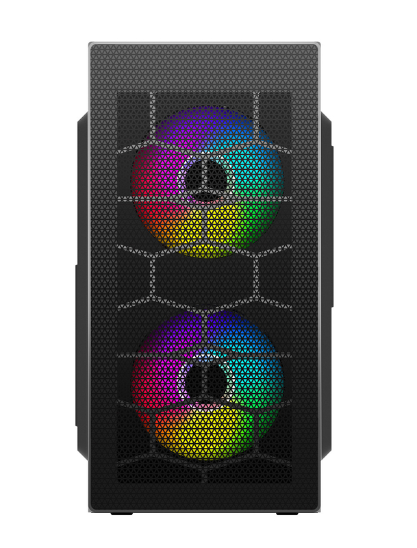 ETEK Gaming Computer Case MATX 2 Große RGB-Ventilatoren Auf Front-Panel-Ventilator Auf Seiten-Pandel Verfügbar Unterstützung OEM ODM