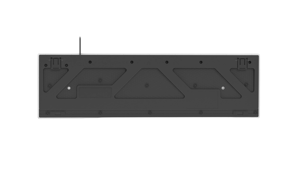 104 Tasten Vollgröße Gaming-Tastatur leicht zu tragen Cool LED Regenbogen Hintergrundlicht Alle Tasten FN+F1-F12