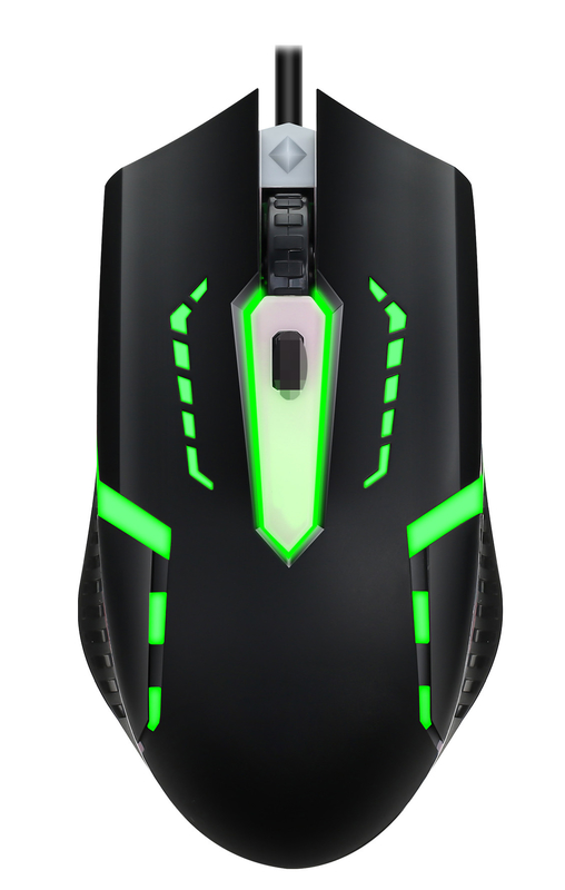 Metall-Gaming-Tastatur mit 104 Tasten FN+F1-F12 Funktionen LED-Hintergrundbeleuchtung Gaming-Maus mit verstellbarer DPI (500-1500) RGB-Beleuchtung