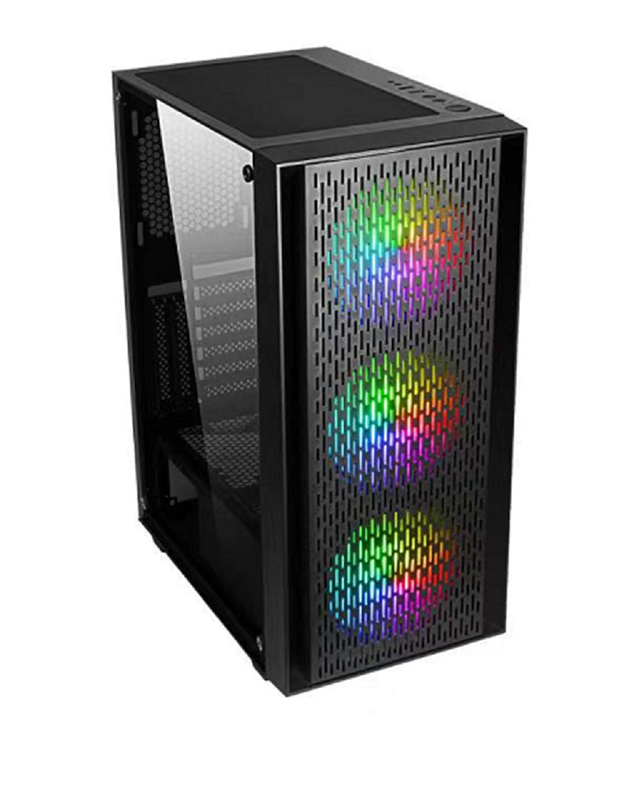 Unterstützt ATX Micro ATX und ITX-Mutterplatten mit 7 Erweiterungsslots und 6 Lüfterhaltern für DIY-Enthusiasten