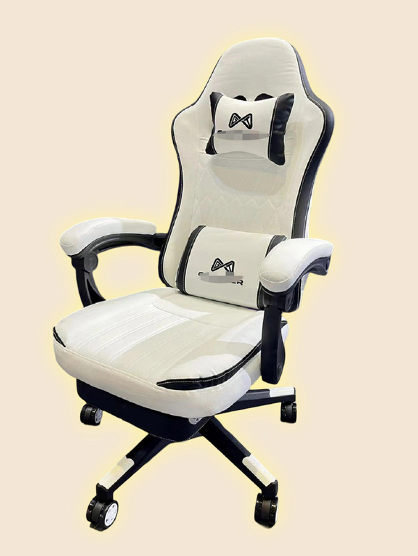 Premium Gaming Chair unterstützt eine gesunde Ergonomie mit mehreren Anpassungen, einschließlich Kopfstütze, Rückenstütze und Fußstütze