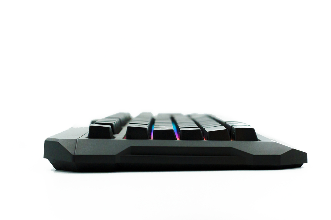 Regenbogenfarbene Design-Gaming-Tastatur mit 104 Tasten A2,8-Meter-Verbindungskabel für Spieler Bürofachleute