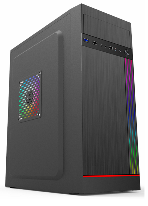 Computergehäuse unterstützt 7 PCI-Slots 2 Festplatten 3 SSDs 1 CD-Laufwerk Funktionen 5 Ventilatorhalter kompatibel mit ATX Micro ATX und Mini ATX-Mutterplatten