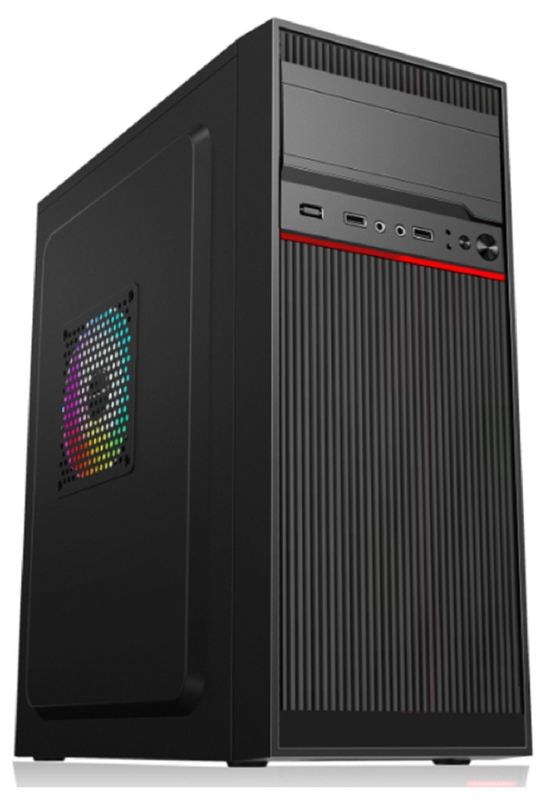 Computergehäuse unterstützt 7 PCI-Slots 2 Festplatten 3 SSDs 1 CD-Laufwerk Funktionen 5 Ventilatorhalter kompatibel mit ATX Micro ATX und Mini ATX-Mutterplatten