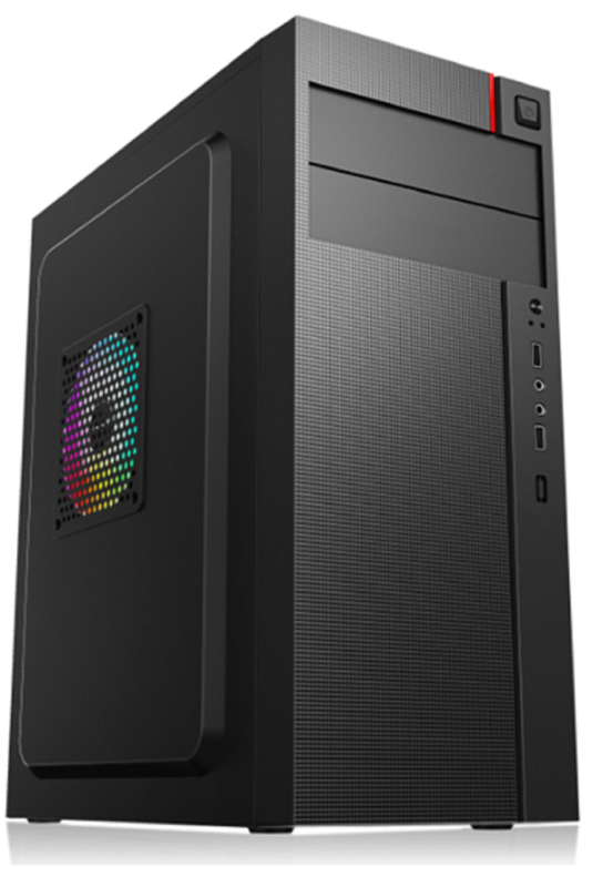 Computergehäuse unterstützt 7 PCI-Slots 2 Festplatten 3 SSDs 1 CD-Laufwerk Funktionen 5 Ventilatorhalter kompatibel mit ATX Micro ATX und Mini ATX-Mutterplatten