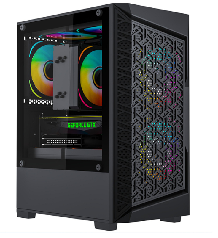 Unterstützt MATX- und MINI-ITX-Mutterplatten 5 Ventilatoren Computerkoffer für effiziente Kühlung USB 3.0 Schnittstelle Grafikkarten bis zu 275 mm Länge